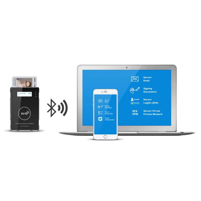 Certgate AirID 2 Bluetooth Contact Smart Card Reader